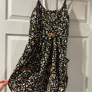 Mini Print Dress with Pockets Size 8